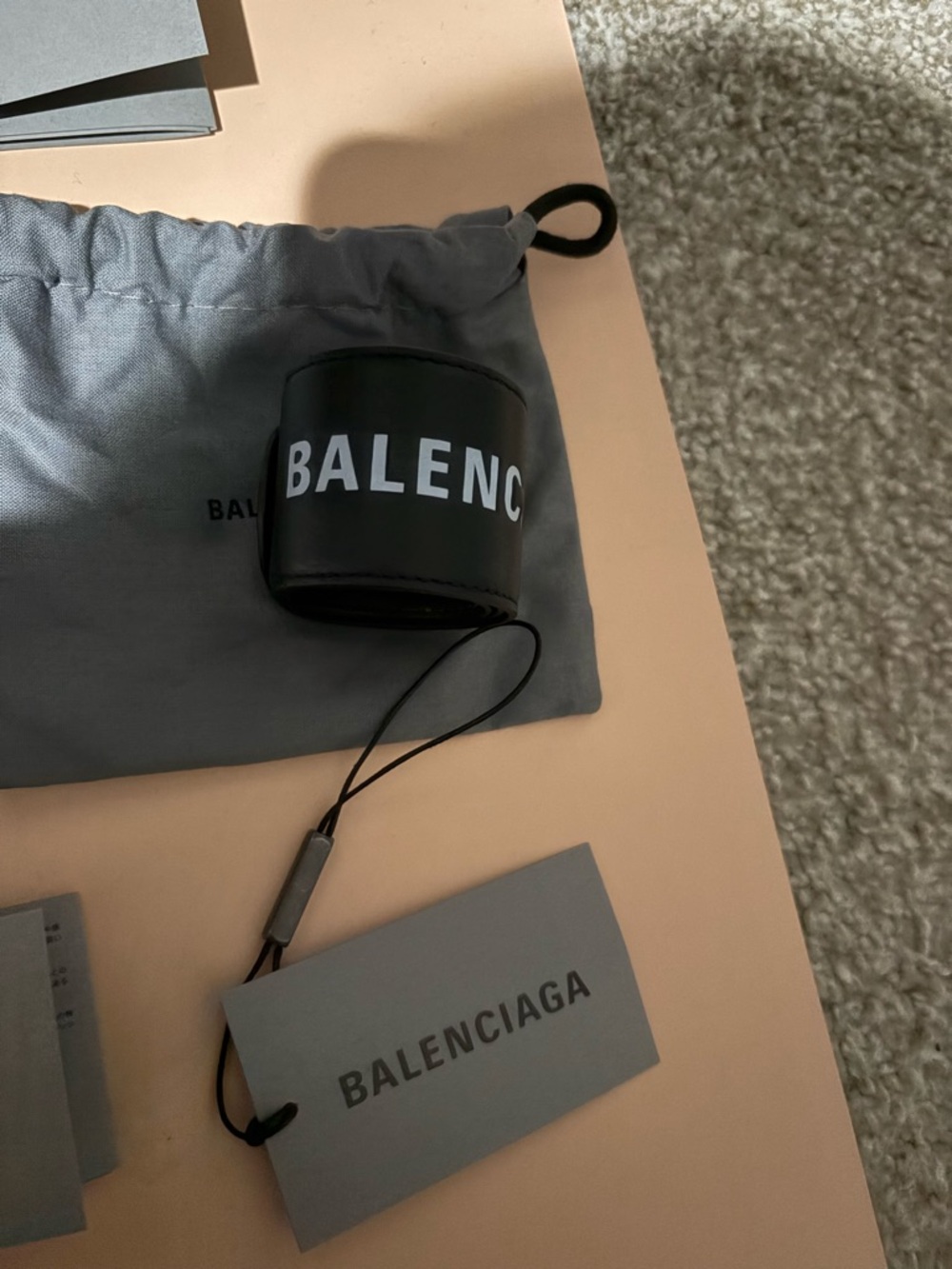 💜Authentic Balenciaga Black Logo Cuff Bracelet💜 - Picture 4 of 8